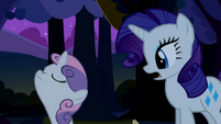 Sweetie Belle turning face away from Rarity S2E05