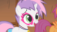 Sweetie Belle saying they were trying too hard S1E18