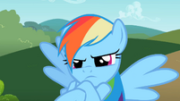 Rainbow Dash acting childish S2E8