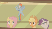 Rainbow Dash all over the place S2E13