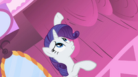 Rarity shows Twilight where she looked for the ribbon S2E03