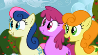 Sweetie Drops, Berryshine, and Golden Harvest impressed S2E15