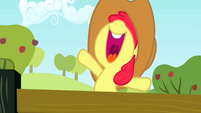 Apple Bloom wearing Applejack's hat 2 S2E14