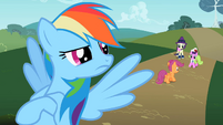 Rainbow Dash sees Scootaloo walking away S2E08