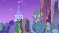 Spike cheering for Rarity S1E14