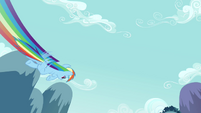 Rainbow Dash flying past 1 S2E16