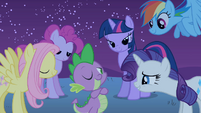 The ponies admire Spike S1E24