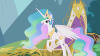 Celestia asks for Twilight's friendship report in person S1E10