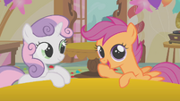 Scootaloo and Sweetie Belle "I'm liking this idea" S01E12