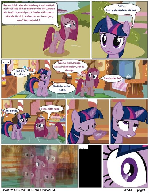 Mlp party of one pag 9 creepypasta by j5a4