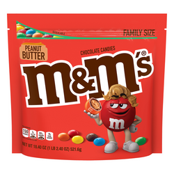 M&M's Purple, Green & Brown Peanut Butter Chocolate Candy, 1.63 Oz.