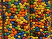 Almond M&M's as seen at M&M's World in Las Vegas, Nevada, United States