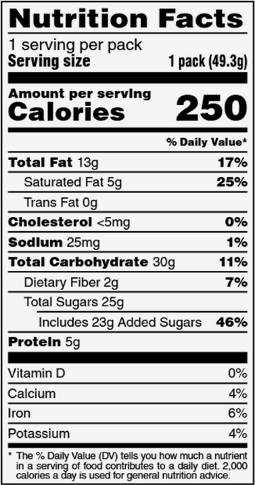 Calories in M&M's Peanut M&M's (Package) and Nutrition Facts