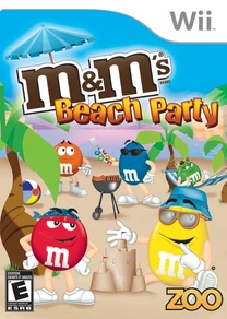 Box Art for the Nintendo Wii version of M&M's Beach Party