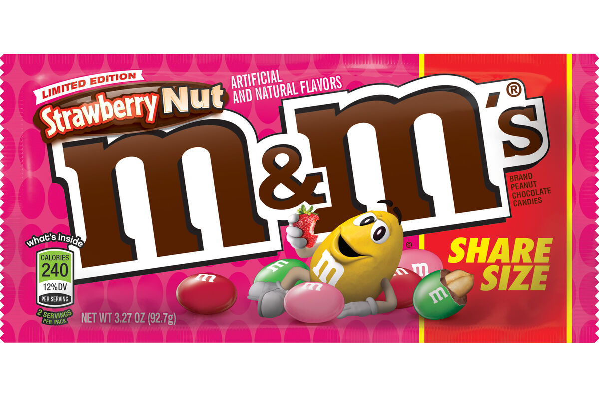 Limited Edition Strawberried Peanut Butter M&Ms - Candy Blog