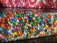 Here is a shot of M&M's Milk Chocolate Candies that come in 22 colors as seen at M&M's Stores