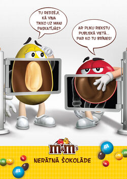 advertisement m&m print ad