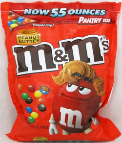 Mars M&M'S Peanut Butter Pantry Jar, 55 Oz., 55 Ounces 