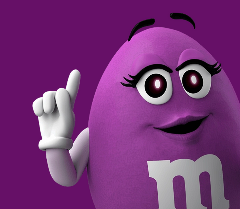 The purple M&M - the story of the lost prince of candy - Candy Room