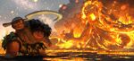 Moana-maui-teka-fight-lava