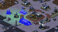 The northern European Aliiance base. Note the permanent Force shield around the Shield Command.
