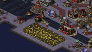 A barrel in players' base. The enemy will chronoshift several barrels at some point.