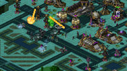 The Coronian enemies deployed a Knightfall to the Epsilon HQ base, which means they are able to ignore the range restrictions of using Knightfall support power.