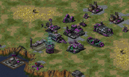 The Coronian base located at the far right corner of the battlefield.