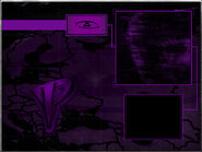 The PsiCorps' skirmish loading screen. Note the background, which shows a map of Eastern Europe, and the map that supposedly shows the location of their main base, which is covered by a silhouette of Yuri.
