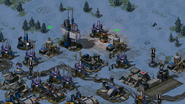 A Disruptor is deployed in the Allied challengers' base.