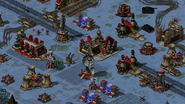 Central Russian base. Note the Apocalypse Tanks and permanently-buffed Shock Troopers, Volkov and Tesla Cruisers.
