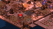 Chinese infantry affected by the suppression from the red effect of the random weather manipulator.