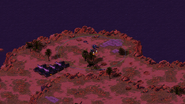 The scarlet lighting that appears when the battle continues for enough long time.