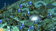 A Chinese squad is constantly affected by the Cryospear, as a result of the cyan effect.
