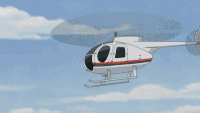 Hatori stops a news helicopter's approach.