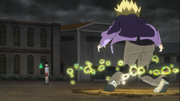 Teru fights Mob