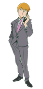 Full view of Reigen in the anime