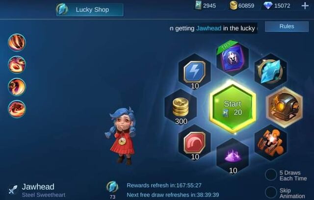 Lucky Spin Mobile Legends Bang Bang Wiki Fandom