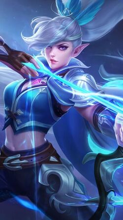 Mobile Legends: Bang Bang - #MLWallpaper-Miya She is our legendary hero.  Many both adore and fear her for the strength and power she wields. Miya  has the looks of an angel, but