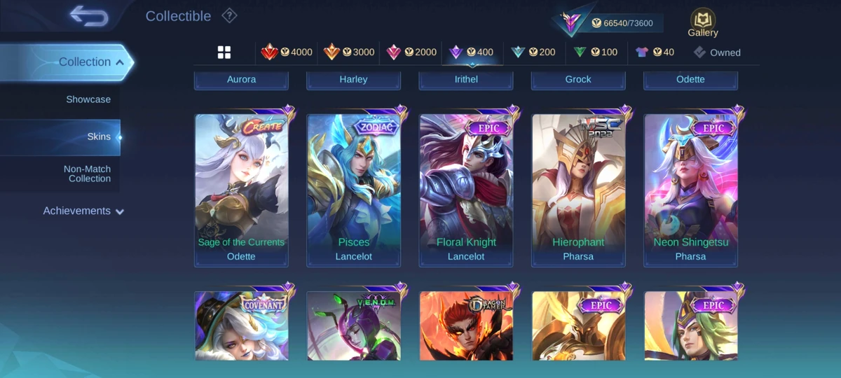 Collection System | Mobile Legends: Bang Bang Wiki | Fandom