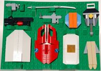 A selection of weapons and shields.