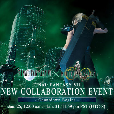 FFVII Collaboration Event Countdown large banner