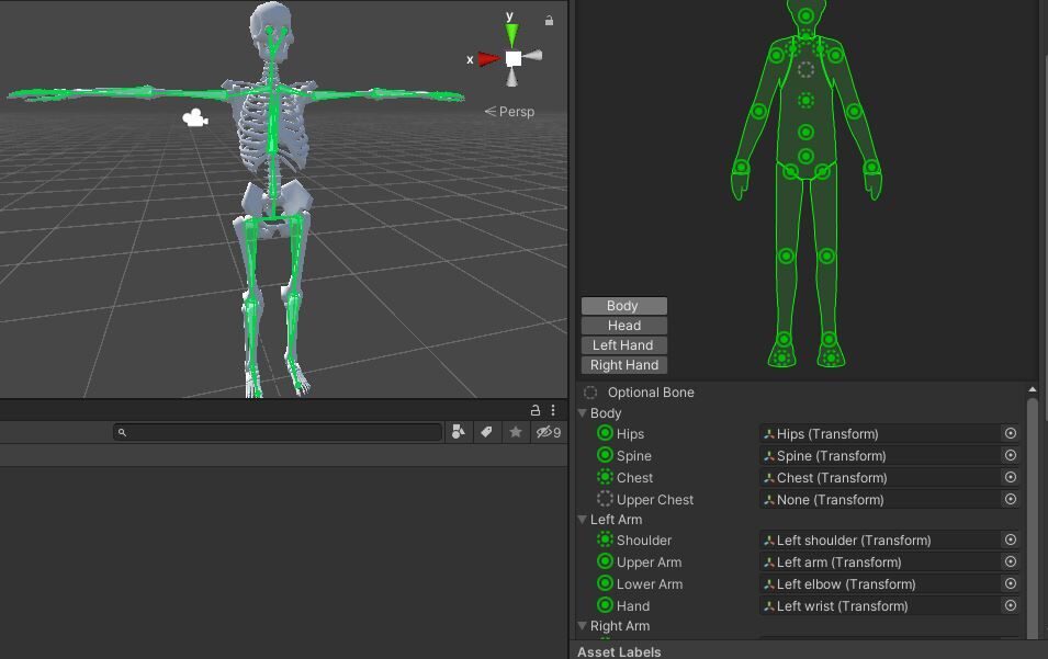 I Uploaded a Sample Armature That is Made to Work with Unity's