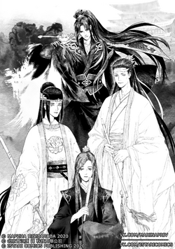 wei wuxian and lan wangji (modao zushi) drawn by kozu_(tksdmtzm)