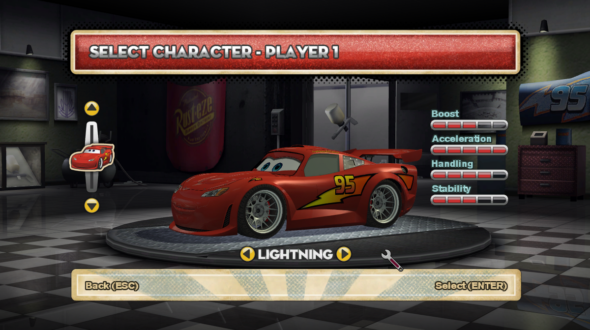 Cars: Race O Rama X360 Modding  PS3 McQueen Fully Added and Playable 