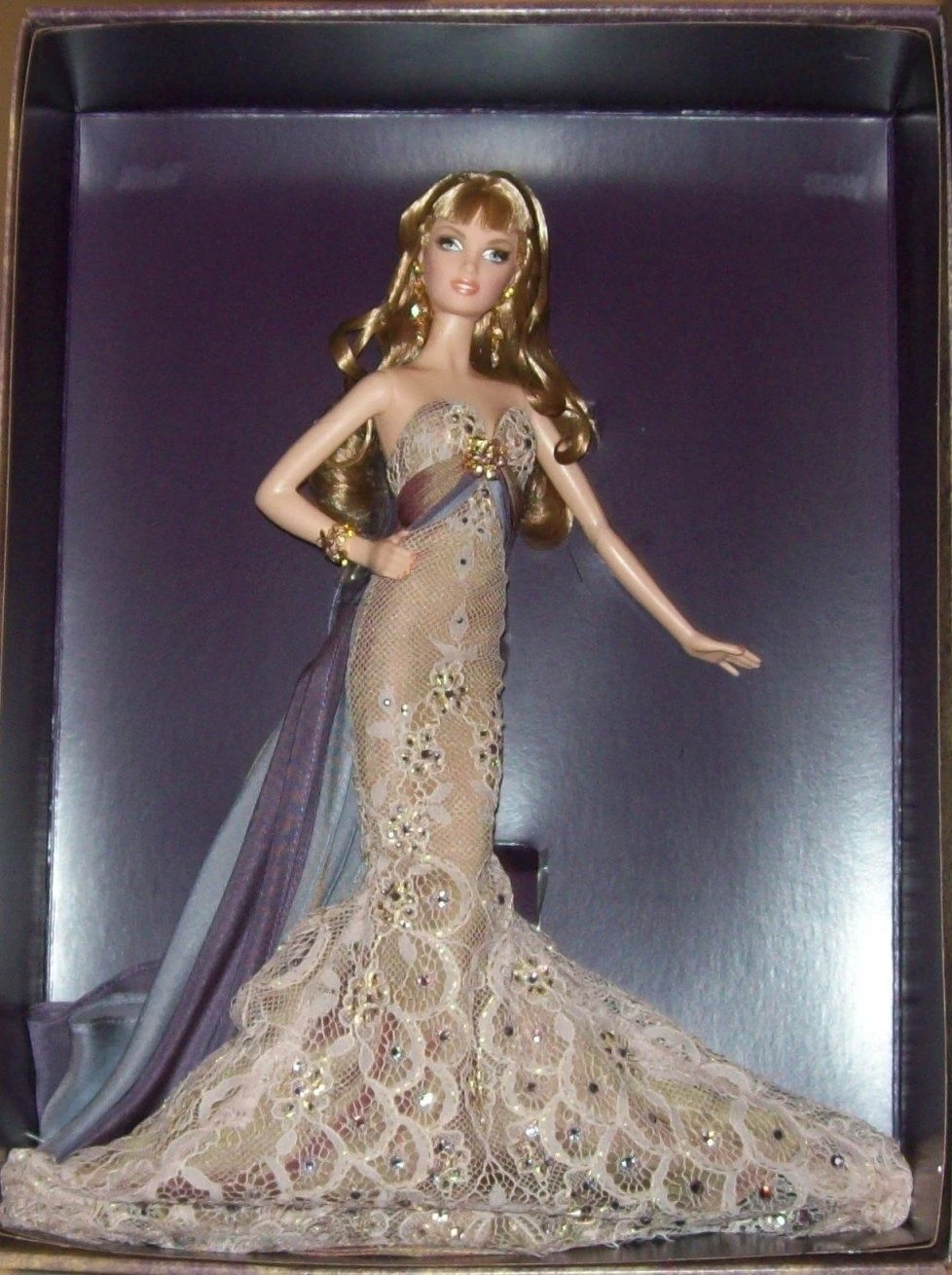 slim fit dress slacks Gold dress for Barbie dolls Cocktail dress