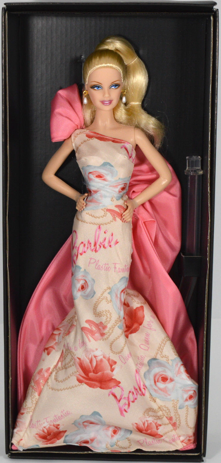 Plastic Doll Earrings Hot Pink