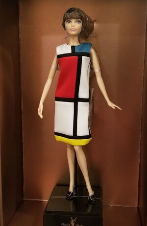 Mod Artist Redo Barbie Doll in Mondrian Print Dress