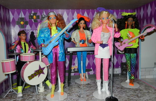 Poupée Barbie And The Rockers – Ginger – 1987 – Estrela – Fabriquée Au Brésil