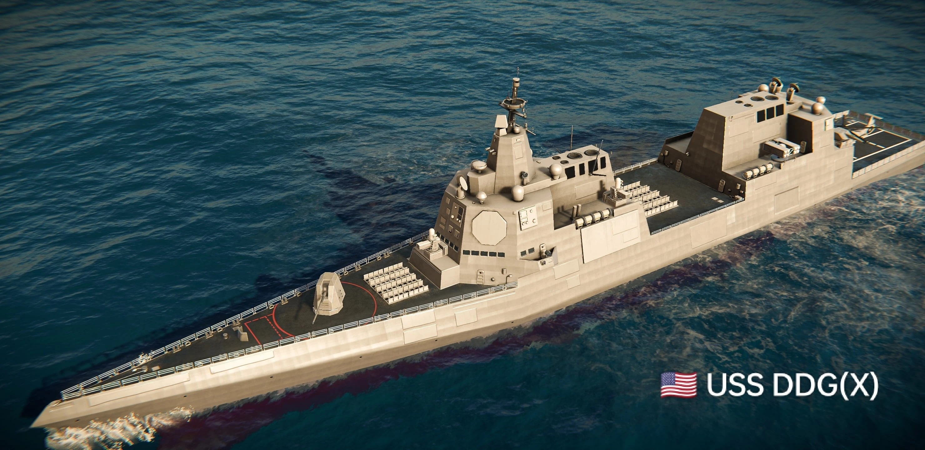 Modern Destroyer Ship